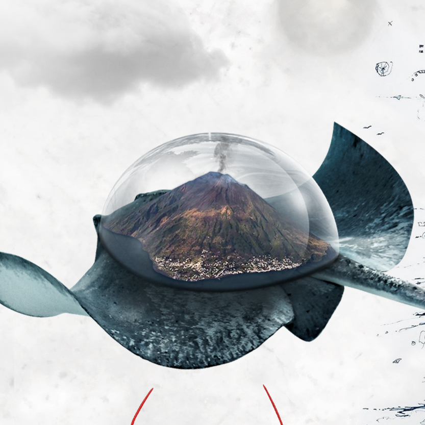 poster decorativo con manta e Stromboli – stampa artistica Cart0lina Design